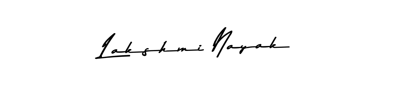 How to make Lakshmi Nayak name signature. Use Asem Kandis PERSONAL USE style for creating short signs online. This is the latest handwritten sign. Lakshmi Nayak signature style 9 images and pictures png