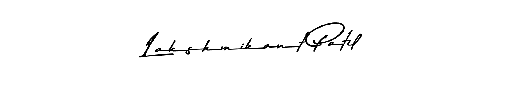 You should practise on your own different ways (Asem Kandis PERSONAL USE) to write your name (Lakshmikant Patil) in signature. don't let someone else do it for you. Lakshmikant Patil signature style 9 images and pictures png