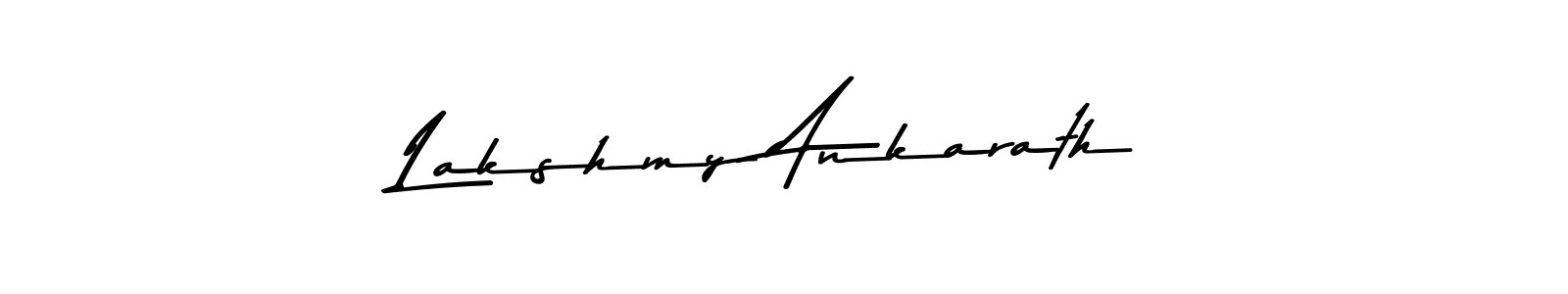 How to make Lakshmy Ankarath name signature. Use Asem Kandis PERSONAL USE style for creating short signs online. This is the latest handwritten sign. Lakshmy Ankarath signature style 9 images and pictures png