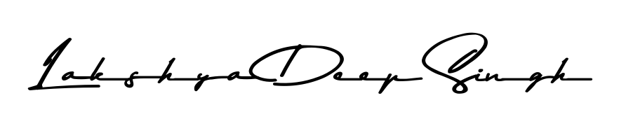 Practice writing Lakshya Deep Singh with the flow of Asem Kandis PERSONAL USE lettering. A fantastic source of inspiration for developing your personal signature style. Lakshya Deep Singh signature style 9 images and pictures png