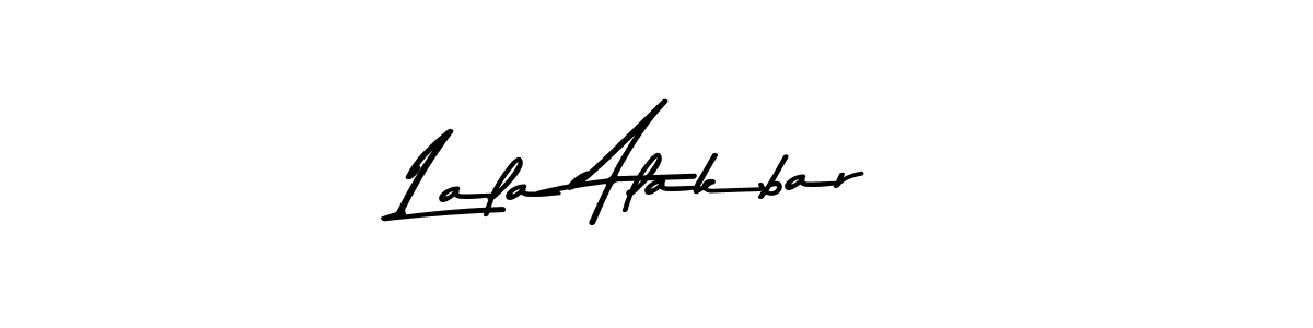 Create a beautiful signature design for name Lala Alakbar. With this signature (Asem Kandis PERSONAL USE) fonts, you can make a handwritten signature for free. Lala Alakbar signature style 9 images and pictures png