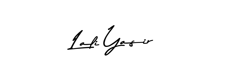 Create a beautiful signature design for name Lali Yasir. With this signature (Asem Kandis PERSONAL USE) fonts, you can make a handwritten signature for free. Lali Yasir signature style 9 images and pictures png