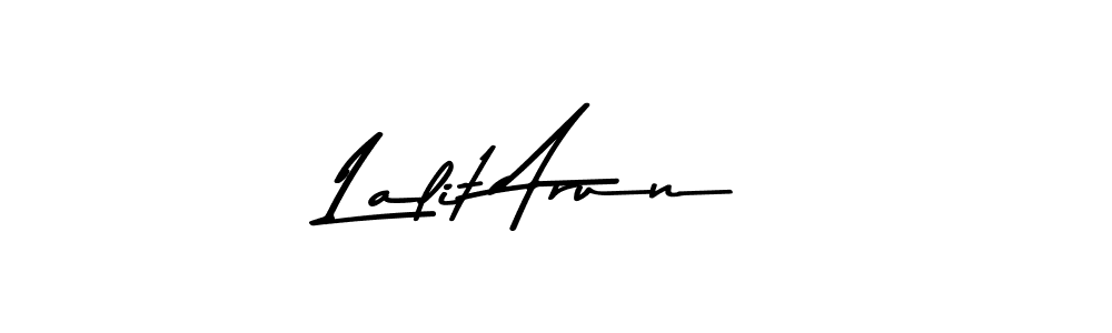 You should practise on your own different ways (Asem Kandis PERSONAL USE) to write your name (Lalit Arun) in signature. don't let someone else do it for you. Lalit Arun signature style 9 images and pictures png