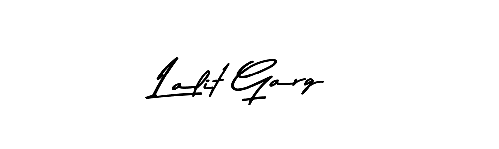 Make a beautiful signature design for name Lalit Garg. With this signature (Asem Kandis PERSONAL USE) style, you can create a handwritten signature for free. Lalit Garg signature style 9 images and pictures png