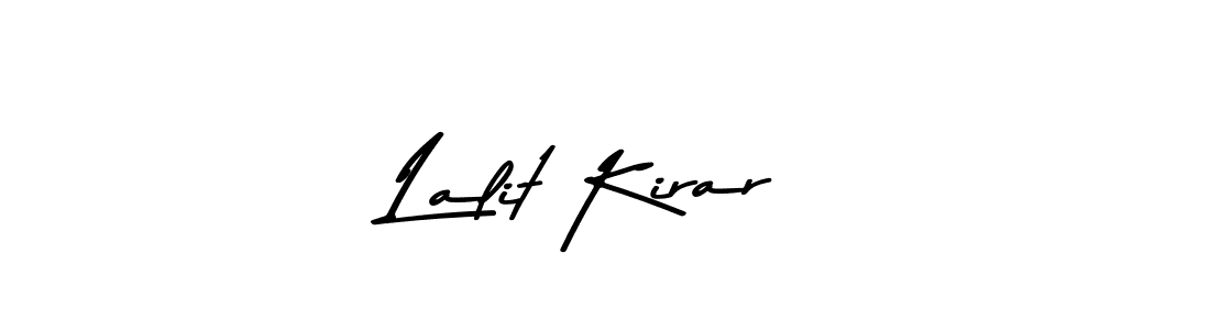 Create a beautiful signature design for name Lalit Kirar. With this signature (Asem Kandis PERSONAL USE) fonts, you can make a handwritten signature for free. Lalit Kirar signature style 9 images and pictures png