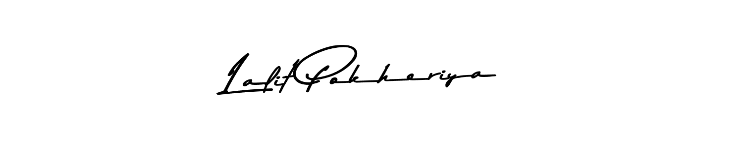 Lalit Pokheriya stylish signature style. Best Handwritten Sign (Asem Kandis PERSONAL USE) for my name. Handwritten Signature Collection Ideas for my name Lalit Pokheriya. Lalit Pokheriya signature style 9 images and pictures png