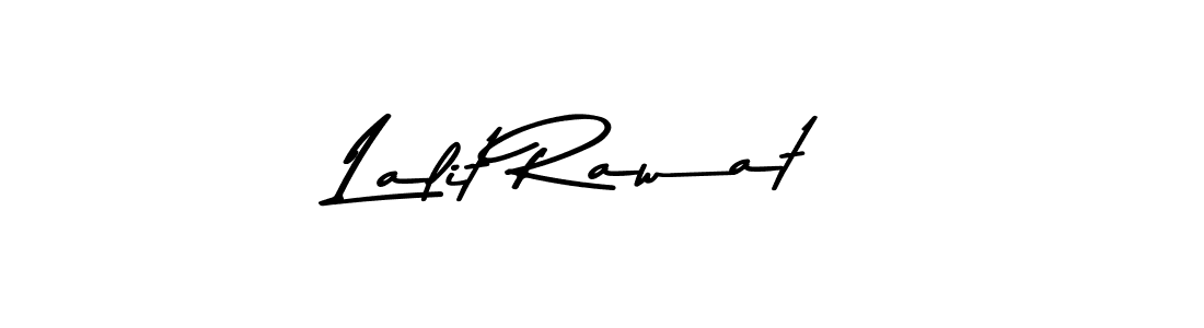 Create a beautiful signature design for name Lalit Rawat. With this signature (Asem Kandis PERSONAL USE) fonts, you can make a handwritten signature for free. Lalit Rawat signature style 9 images and pictures png