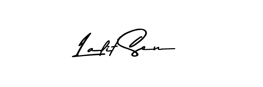 Create a beautiful signature design for name Lalit Sen. With this signature (Asem Kandis PERSONAL USE) fonts, you can make a handwritten signature for free. Lalit Sen signature style 9 images and pictures png