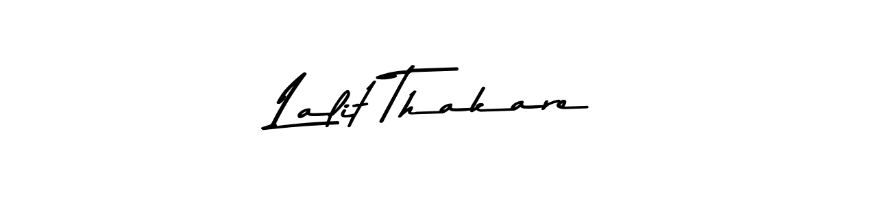 Use a signature maker to create a handwritten signature online. With this signature software, you can design (Asem Kandis PERSONAL USE) your own signature for name Lalit Thakare. Lalit Thakare signature style 9 images and pictures png