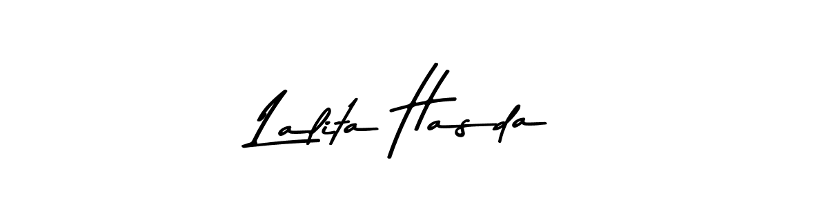 Similarly Asem Kandis PERSONAL USE is the best handwritten signature design. Signature creator online .You can use it as an online autograph creator for name Lalita Hasda. Lalita Hasda signature style 9 images and pictures png