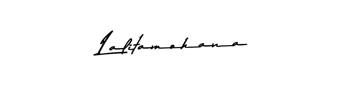 Design your own signature with our free online signature maker. With this signature software, you can create a handwritten (Asem Kandis PERSONAL USE) signature for name Lalitamohana. Lalitamohana signature style 9 images and pictures png