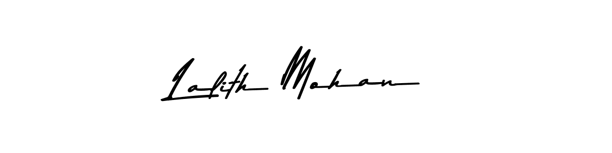 You should practise on your own different ways (Asem Kandis PERSONAL USE) to write your name (Lalith Mohan) in signature. don't let someone else do it for you. Lalith Mohan signature style 9 images and pictures png