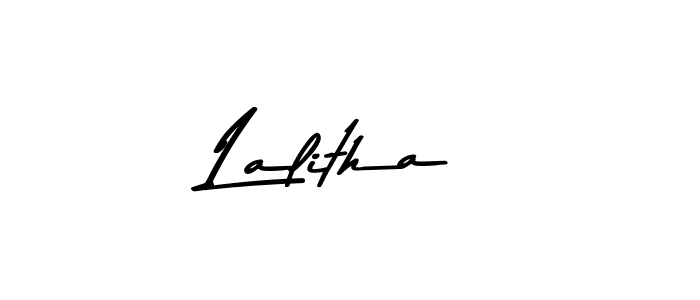 Similarly Asem Kandis PERSONAL USE is the best handwritten signature design. Signature creator online .You can use it as an online autograph creator for name Lalitha. Lalitha signature style 9 images and pictures png