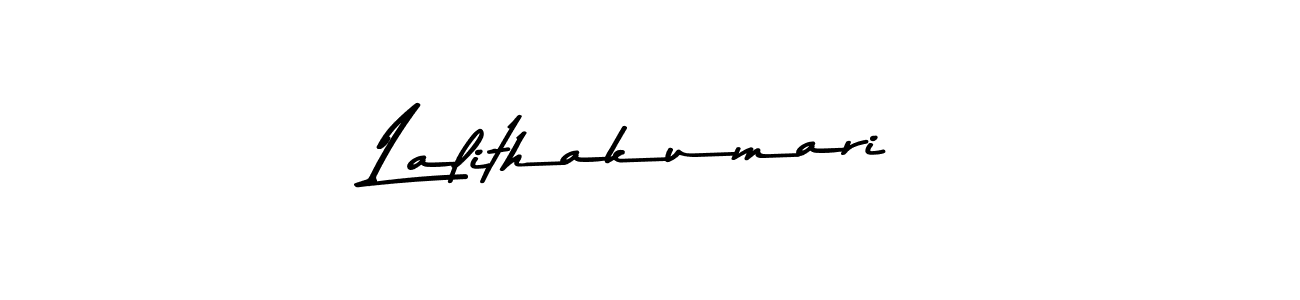 Make a beautiful signature design for name Lalithakumari. With this signature (Asem Kandis PERSONAL USE) style, you can create a handwritten signature for free. Lalithakumari signature style 9 images and pictures png