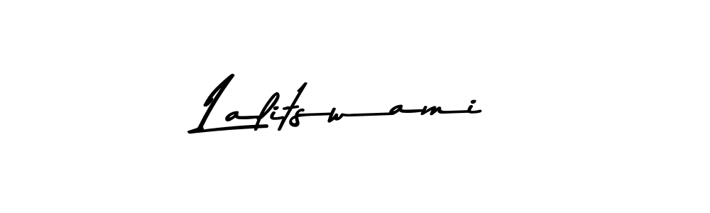 Create a beautiful signature design for name Lalitswami. With this signature (Asem Kandis PERSONAL USE) fonts, you can make a handwritten signature for free. Lalitswami signature style 9 images and pictures png