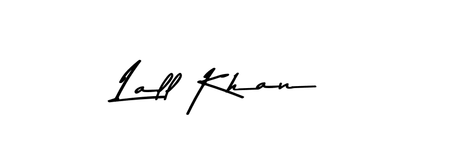 How to make Lall Khan name signature. Use Asem Kandis PERSONAL USE style for creating short signs online. This is the latest handwritten sign. Lall Khan signature style 9 images and pictures png