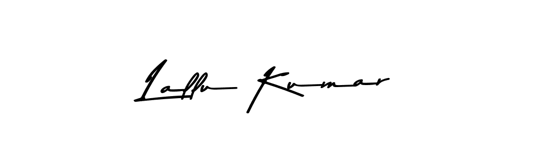 Create a beautiful signature design for name Lallu Kumar. With this signature (Asem Kandis PERSONAL USE) fonts, you can make a handwritten signature for free. Lallu Kumar signature style 9 images and pictures png