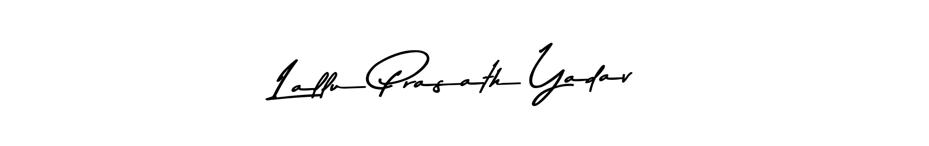 Create a beautiful signature design for name Lallu Prasath Yadav. With this signature (Asem Kandis PERSONAL USE) fonts, you can make a handwritten signature for free. Lallu Prasath Yadav signature style 9 images and pictures png