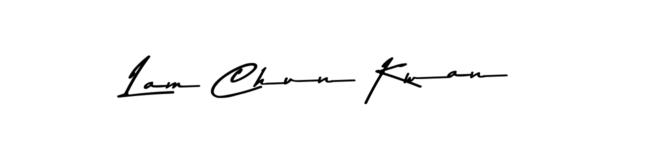 Design your own signature with our free online signature maker. With this signature software, you can create a handwritten (Asem Kandis PERSONAL USE) signature for name Lam Chun Kwan. Lam Chun Kwan signature style 9 images and pictures png