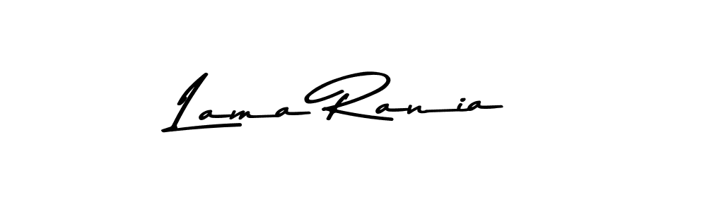 Make a beautiful signature design for name Lama Rania. With this signature (Asem Kandis PERSONAL USE) style, you can create a handwritten signature for free. Lama Rania signature style 9 images and pictures png