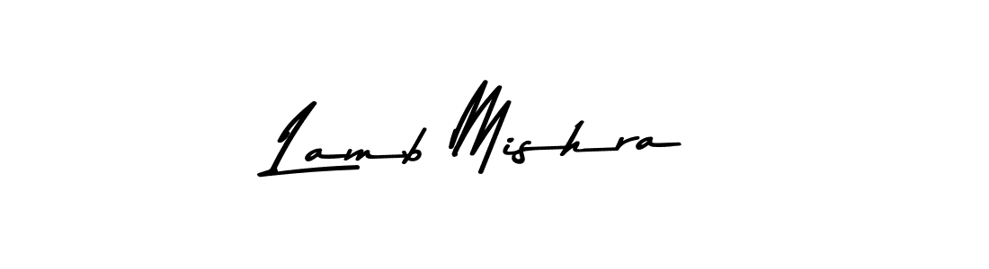Use a signature maker to create a handwritten signature online. With this signature software, you can design (Asem Kandis PERSONAL USE) your own signature for name Lamb Mishra. Lamb Mishra signature style 9 images and pictures png