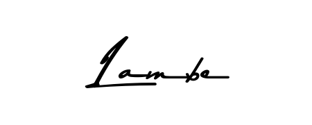Practice writing Lambe with the flow of Asem Kandis PERSONAL USE lettering. A fantastic source of inspiration for developing your personal signature style. Lambe signature style 9 images and pictures png