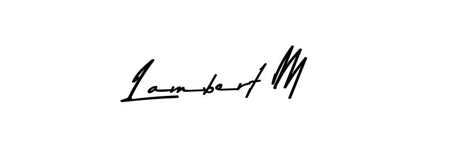 Similarly Asem Kandis PERSONAL USE is the best handwritten signature design. Signature creator online .You can use it as an online autograph creator for name Lambert M. Lambert M signature style 9 images and pictures png