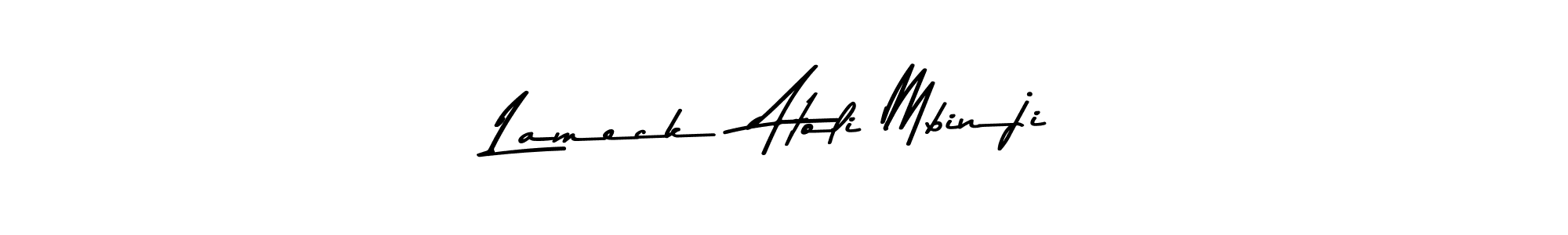 Similarly Asem Kandis PERSONAL USE is the best handwritten signature design. Signature creator online .You can use it as an online autograph creator for name Lameck  Atoli Mbinji. Lameck  Atoli Mbinji signature style 9 images and pictures png