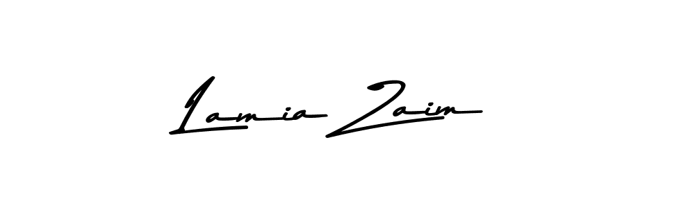 Design your own signature with our free online signature maker. With this signature software, you can create a handwritten (Asem Kandis PERSONAL USE) signature for name Lamia Zaim. Lamia Zaim signature style 9 images and pictures png