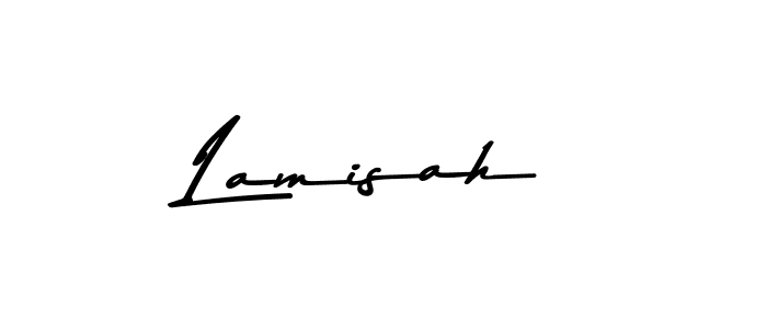 Make a beautiful signature design for name Lamisah. Use this online signature maker to create a handwritten signature for free. Lamisah signature style 9 images and pictures png