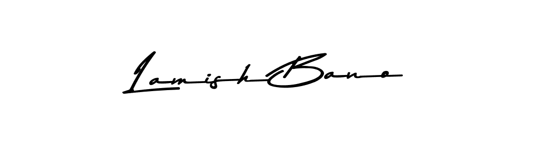 How to make Lamish Bano signature? Asem Kandis PERSONAL USE is a professional autograph style. Create handwritten signature for Lamish Bano name. Lamish Bano signature style 9 images and pictures png