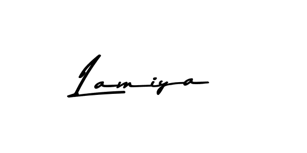 Design your own signature with our free online signature maker. With this signature software, you can create a handwritten (Asem Kandis PERSONAL USE) signature for name Lamiya. Lamiya signature style 9 images and pictures png