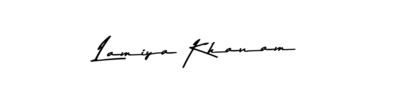 Also we have Lamiya Khanam name is the best signature style. Create professional handwritten signature collection using Asem Kandis PERSONAL USE autograph style. Lamiya Khanam signature style 9 images and pictures png