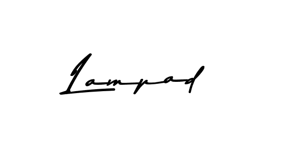 Make a beautiful signature design for name Lampad. With this signature (Asem Kandis PERSONAL USE) style, you can create a handwritten signature for free. Lampad signature style 9 images and pictures png