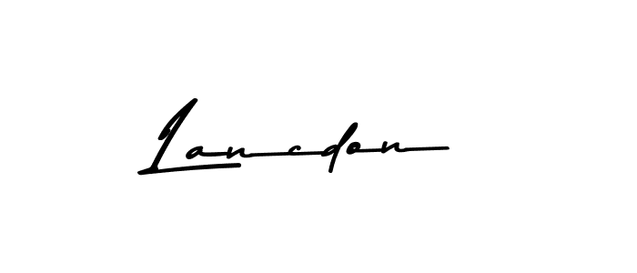 Similarly Asem Kandis PERSONAL USE is the best handwritten signature design. Signature creator online .You can use it as an online autograph creator for name Lancdon. Lancdon signature style 9 images and pictures png