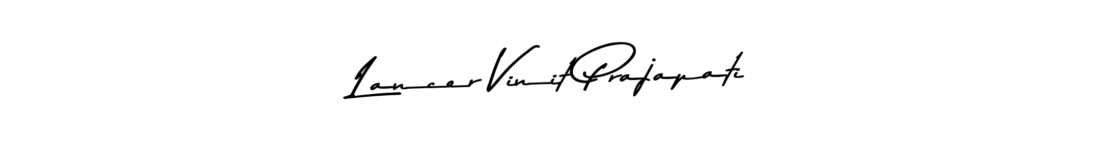 Make a short Lancer Vinit Prajapati signature style. Manage your documents anywhere anytime using Asem Kandis PERSONAL USE. Create and add eSignatures, submit forms, share and send files easily. Lancer Vinit Prajapati signature style 9 images and pictures png