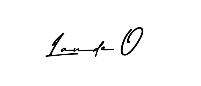 if you are searching for the best signature style for your name Lande O. so please give up your signature search. here we have designed multiple signature styles  using Asem Kandis PERSONAL USE. Lande O signature style 9 images and pictures png