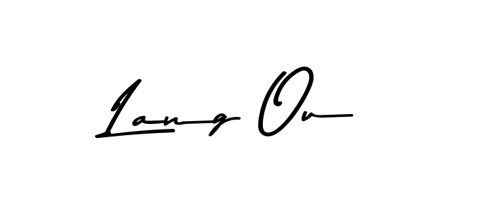Use a signature maker to create a handwritten signature online. With this signature software, you can design (Asem Kandis PERSONAL USE) your own signature for name Lang Ou. Lang Ou signature style 9 images and pictures png