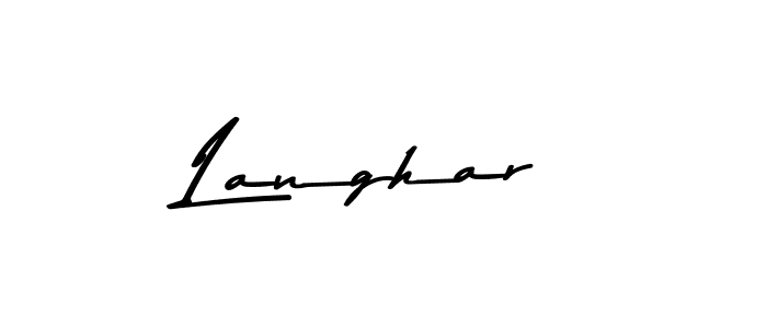 Langhar stylish signature style. Best Handwritten Sign (Asem Kandis PERSONAL USE) for my name. Handwritten Signature Collection Ideas for my name Langhar. Langhar signature style 9 images and pictures png