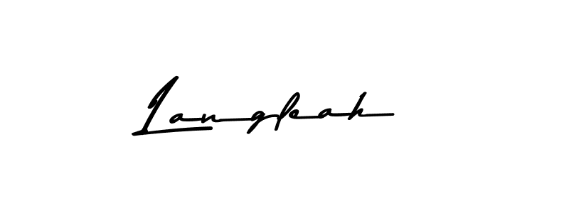 Similarly Asem Kandis PERSONAL USE is the best handwritten signature design. Signature creator online .You can use it as an online autograph creator for name Langleah. Langleah signature style 9 images and pictures png
