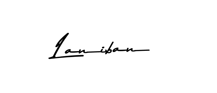 Laniban stylish signature style. Best Handwritten Sign (Asem Kandis PERSONAL USE) for my name. Handwritten Signature Collection Ideas for my name Laniban. Laniban signature style 9 images and pictures png