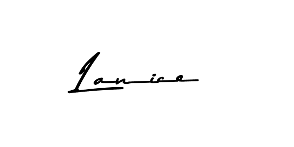 Create a beautiful signature design for name Lanice. With this signature (Asem Kandis PERSONAL USE) fonts, you can make a handwritten signature for free. Lanice signature style 9 images and pictures png