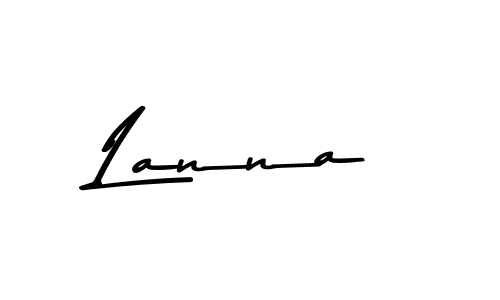 How to make Lanna name signature. Use Asem Kandis PERSONAL USE style for creating short signs online. This is the latest handwritten sign. Lanna signature style 9 images and pictures png