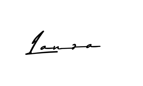 Create a beautiful signature design for name Lanza. With this signature (Asem Kandis PERSONAL USE) fonts, you can make a handwritten signature for free. Lanza signature style 9 images and pictures png