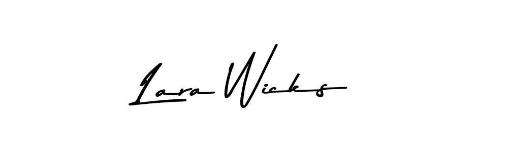 Similarly Asem Kandis PERSONAL USE is the best handwritten signature design. Signature creator online .You can use it as an online autograph creator for name Lara Wicks. Lara Wicks signature style 9 images and pictures png