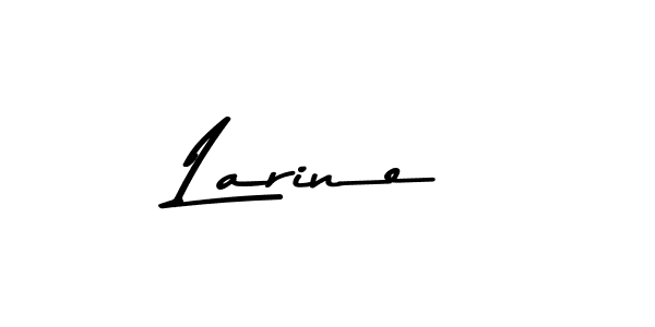 Design your own signature with our free online signature maker. With this signature software, you can create a handwritten (Asem Kandis PERSONAL USE) signature for name Larine. Larine signature style 9 images and pictures png