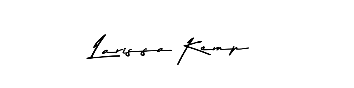 How to make Larissa Kemp name signature. Use Asem Kandis PERSONAL USE style for creating short signs online. This is the latest handwritten sign. Larissa Kemp signature style 9 images and pictures png