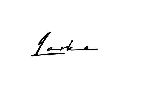 Make a beautiful signature design for name Larke. With this signature (Asem Kandis PERSONAL USE) style, you can create a handwritten signature for free. Larke signature style 9 images and pictures png