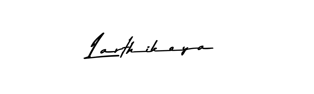 Create a beautiful signature design for name Larthikeya. With this signature (Asem Kandis PERSONAL USE) fonts, you can make a handwritten signature for free. Larthikeya signature style 9 images and pictures png
