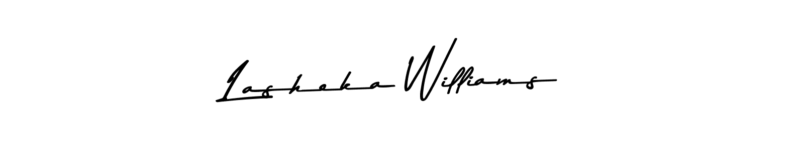 Design your own signature with our free online signature maker. With this signature software, you can create a handwritten (Asem Kandis PERSONAL USE) signature for name Lasheka Williams. Lasheka Williams signature style 9 images and pictures png